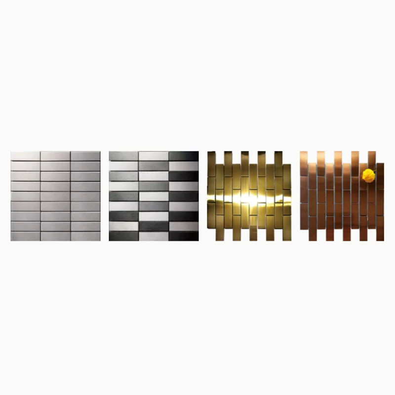 Modern Simple New Long Strip Art Porcelain Mosaic Wall Tiles