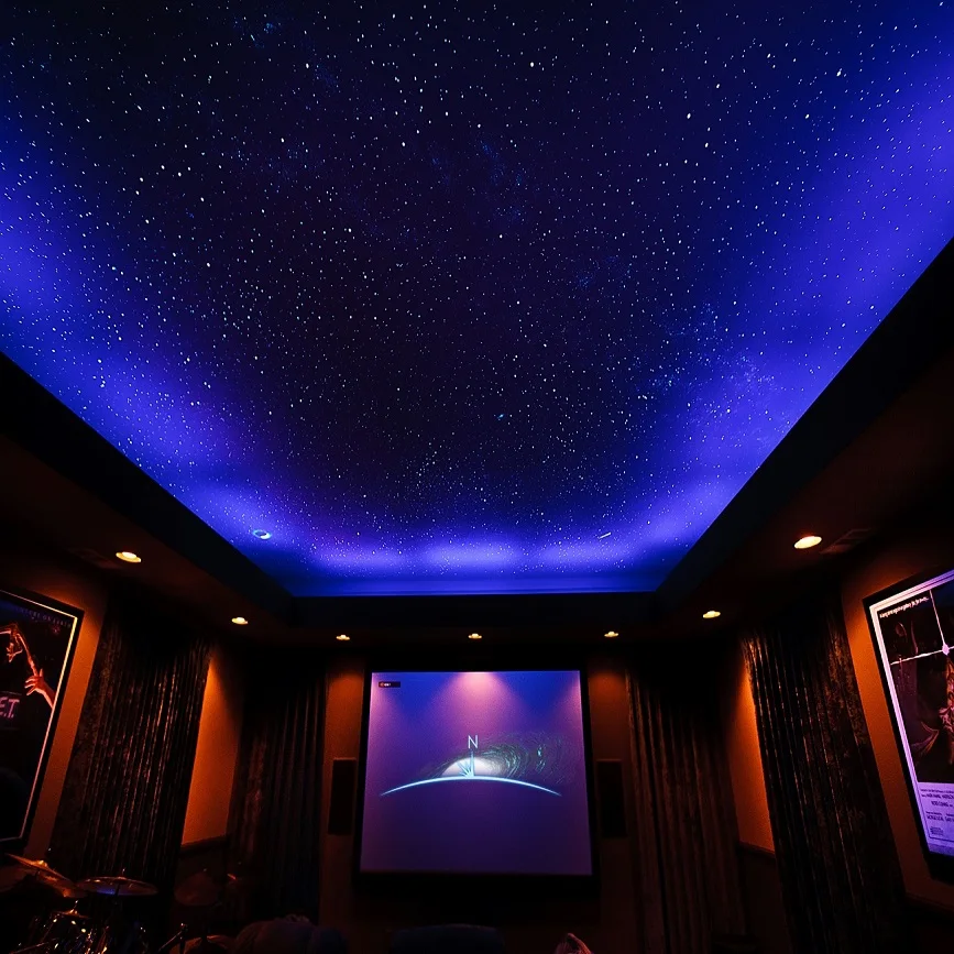 RGB Light Source Star ceiling panels, galaxy effect Fiber optic Star ceiling with Shooting star, drop shipping