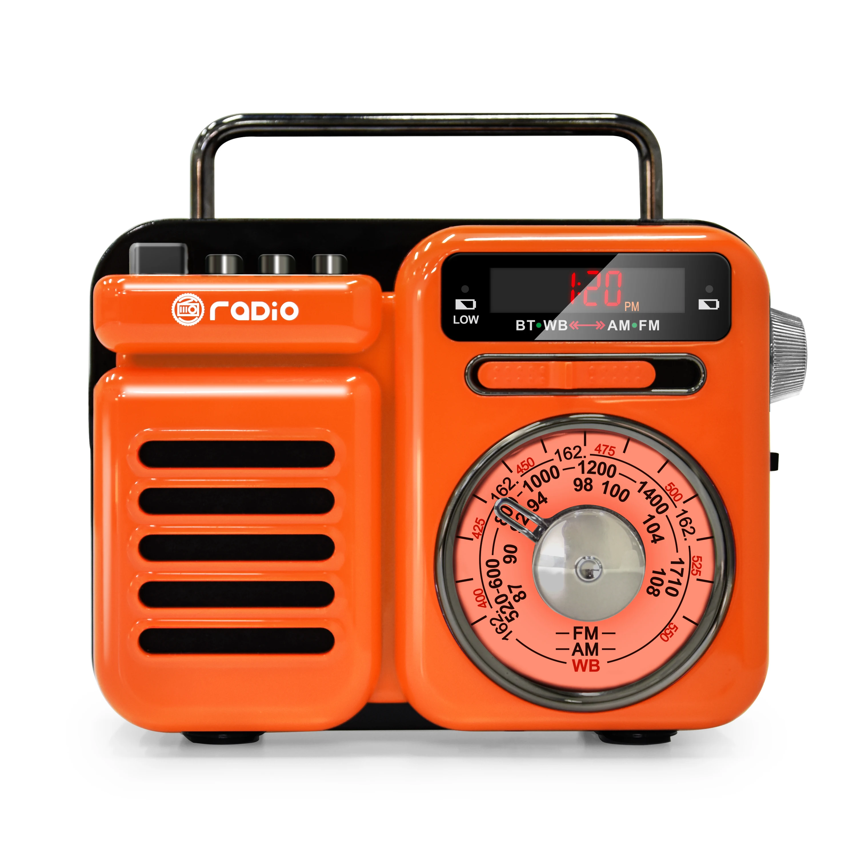  ODM 2000mAh Динамо фонарик радио рукоятка TF карта с mp3