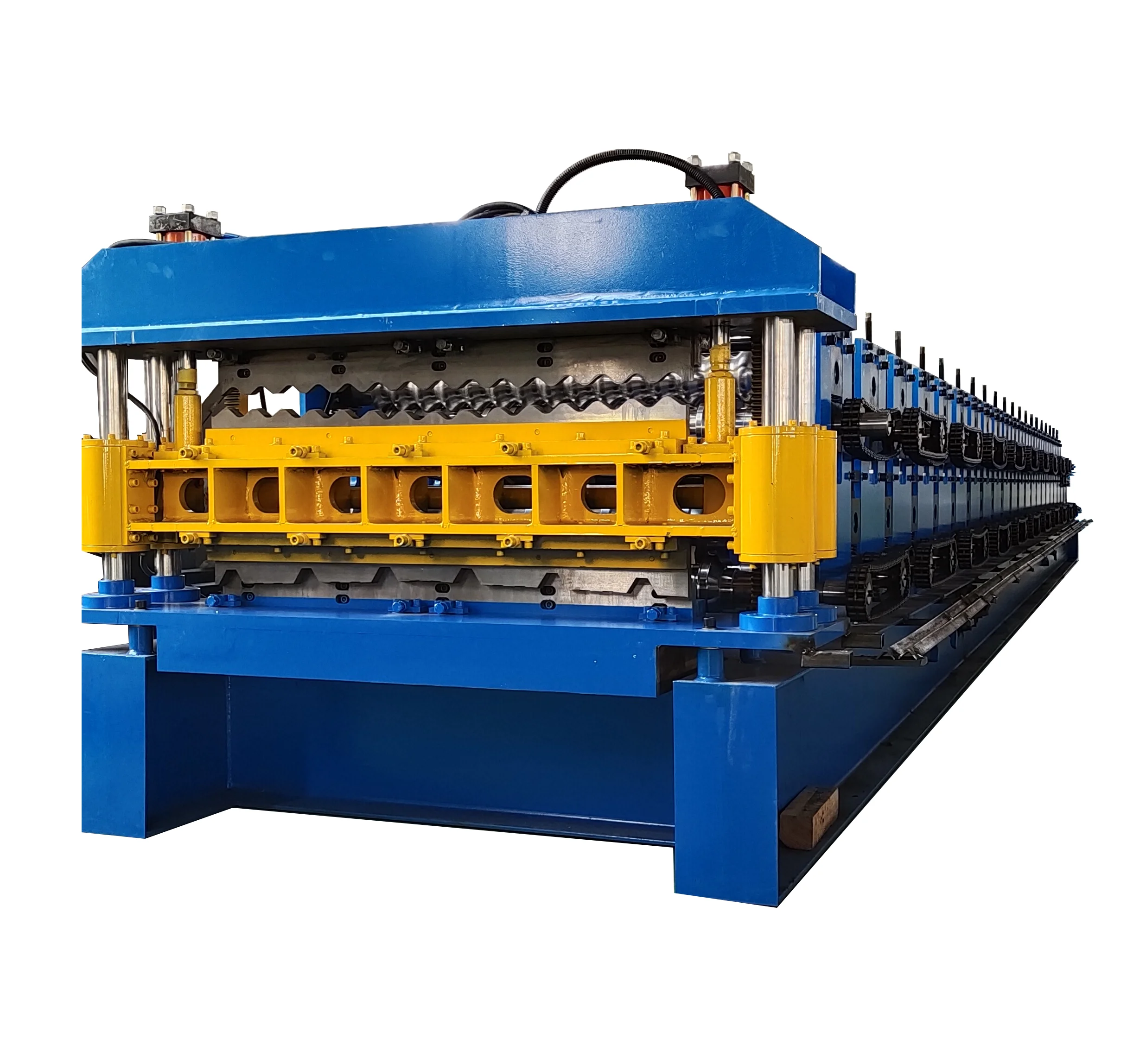 Double Layer Corrugated Roofing Sheet Metal Roll Forming Machine