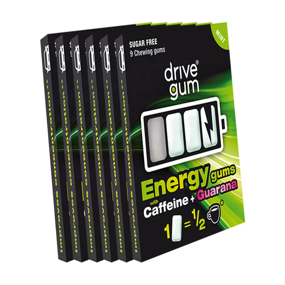 natural flavor caffeine chewing gum containing vitamins energy chewing gum