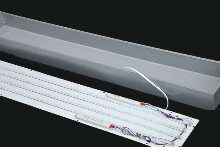 Modern Industrial Led Ceiling Lights Fixtures Batten Tube Lamp Linear Chandelier for Workshop