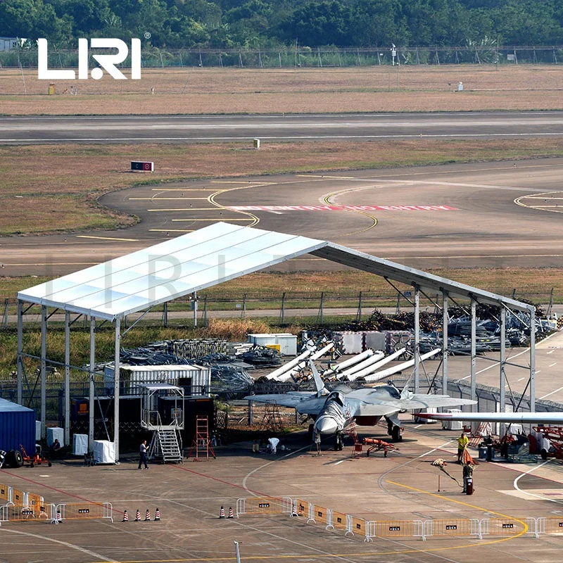 Waterproof Portable Aircraft Hangar Storage Trade Tent for Airshow from China Liri Tent