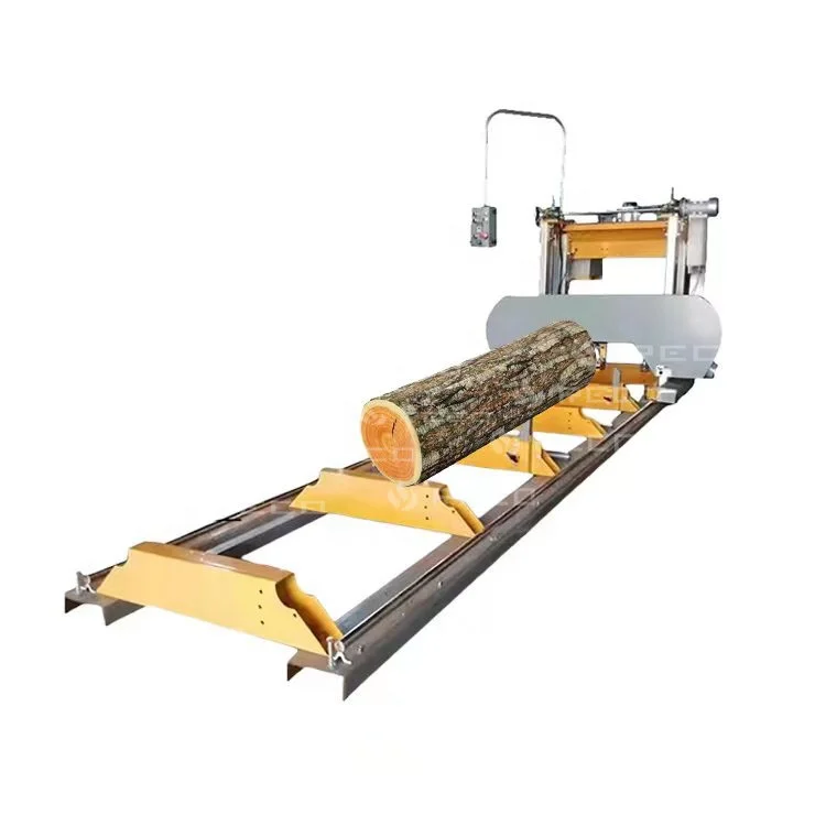 mobile horizontal circular diesel gasoline aserradero swing blade log wood cutting mizer band portable saw mill sawmill machine