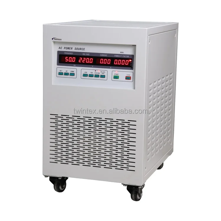 Twintex Single Phase 5kW 50Hz 60Hz 200Hz 400Hz 120V 220V Transformador 300V Basic AC Power Sources