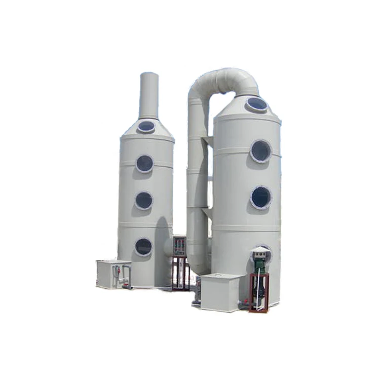 Exhaust System Waste Gas Purification Absorption Spray Tower Gas Disposal Equipment Exhaust Wet Gas Scrubber Tower