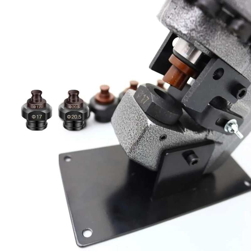 220V Electric Hydraulic Press 5 Dies 6.5/9.0/13/17/Power Punching Hole Puncher for Metal Steel Iron Aluminum Copper Holes