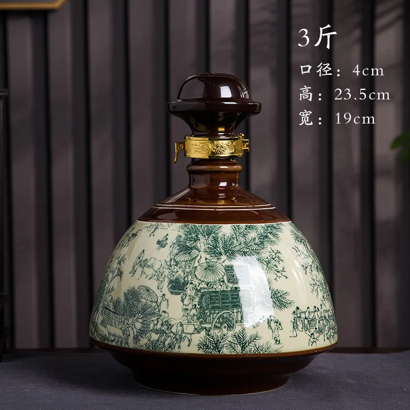 wholesaler jars  beverage custom bottle ceramic bottle wine  Oil bottle