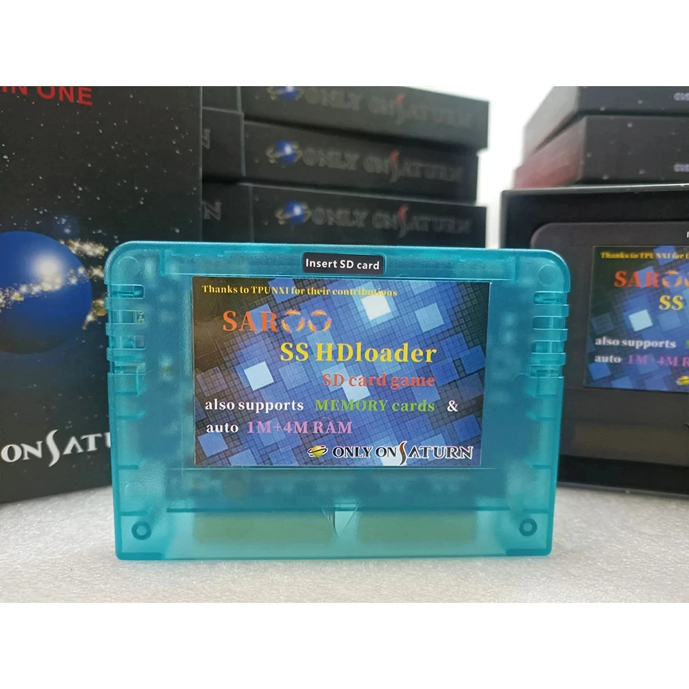 New SAROO SS HD loader Game Reader Cartridge Fast Reading Card Support SD TF Memory Cards Play Games Without CD for  Saturn