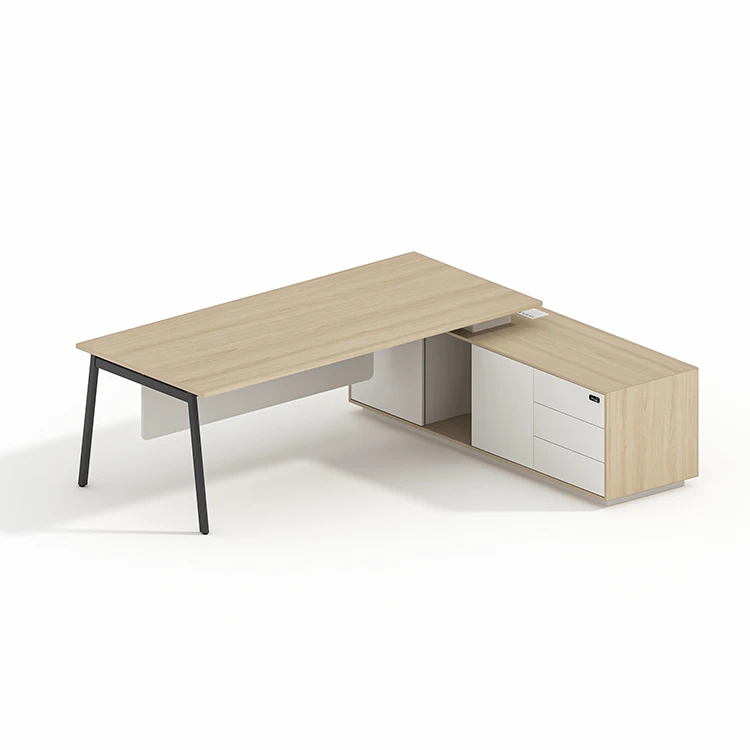 Modern Modular Multi-desk 4 Person Office Workstation Office Furniture Cubicle With Cabinet In the Middle