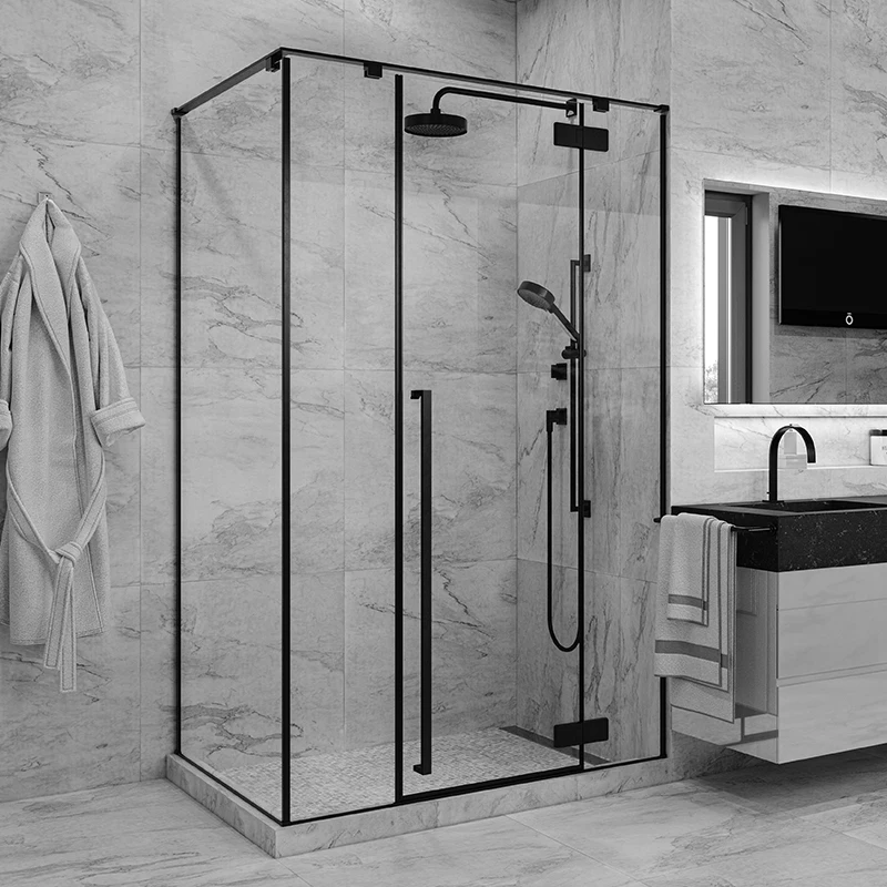 Seawin Quality Enclosures Floor Hinge Parts Shower Room Cabin 1300X800 Shower Glass Door