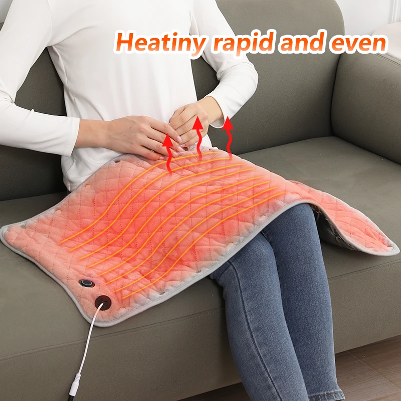 Cordless Battery Heated Car Seat Cushion Pad Office USB Portable Electric Heating Pad