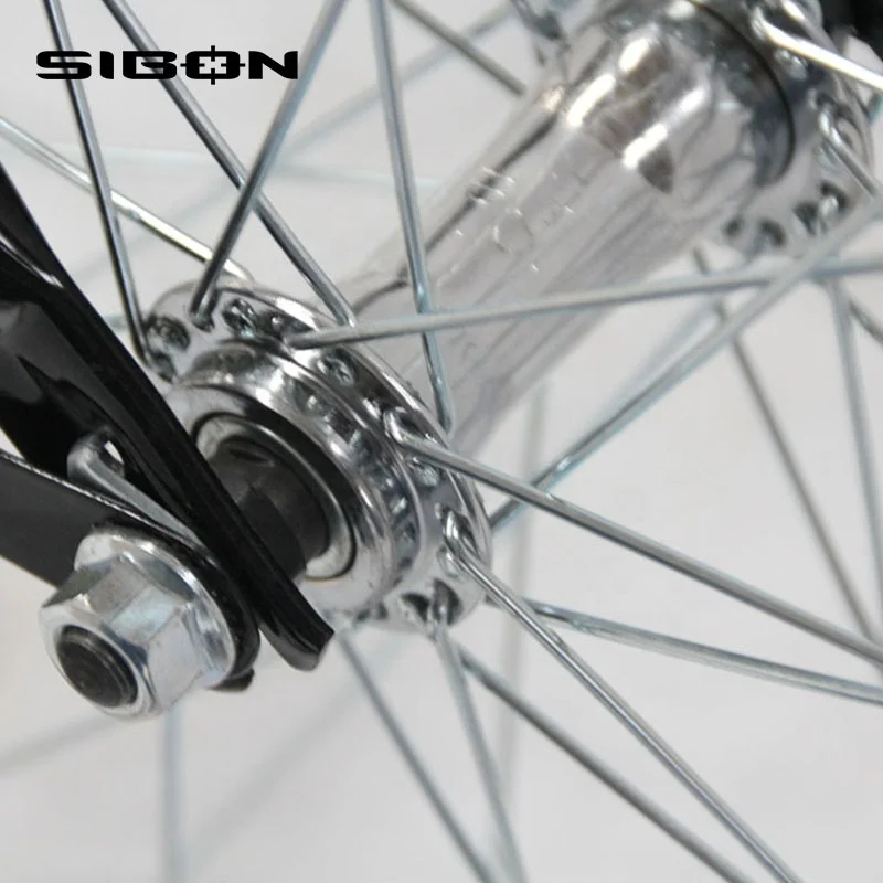 SIBON 28 inch black high carbon steel frame vintage style dutch city bike holland with LED light and pump