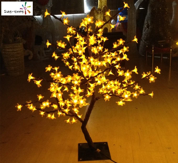 Nice led cherry tree light with high quality solar cherry tree not expensive artificial cherry blossom tree