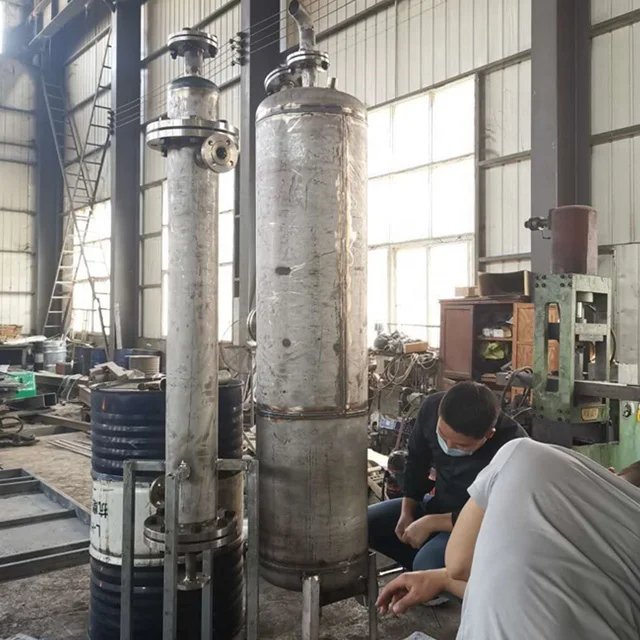  Полная Непрерывная система PLC 50-100 литров установка для дистилляции масла в шинах с низким содержанием серы и дизельным