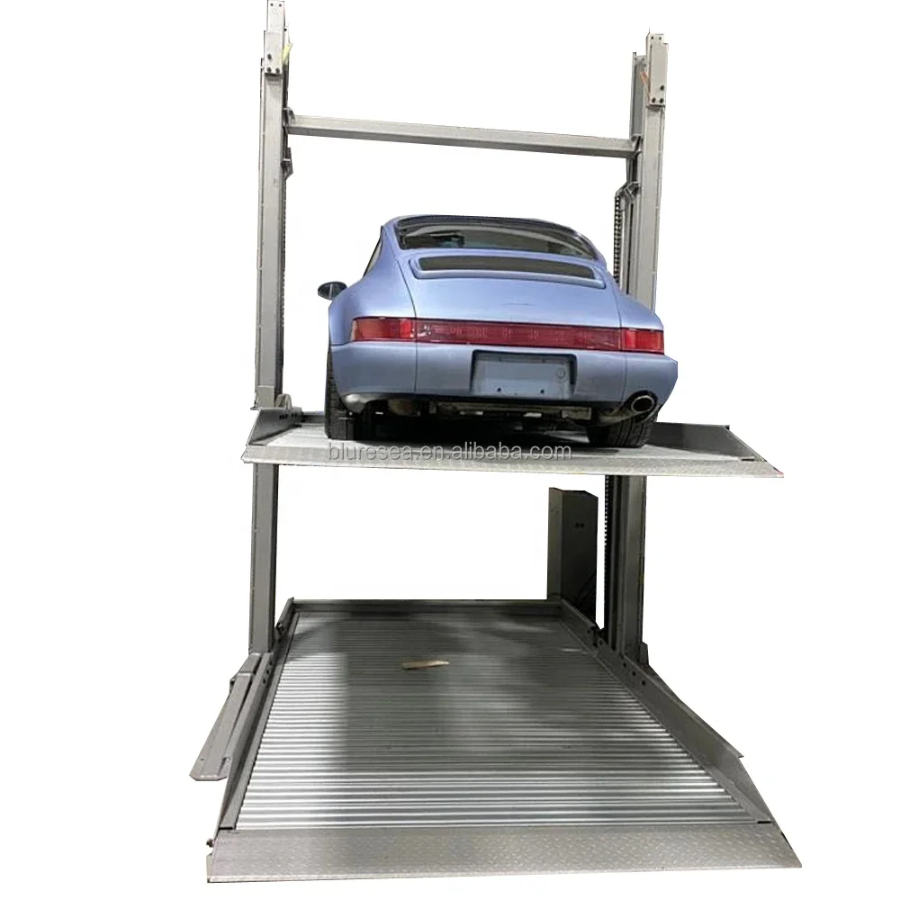 3 Floors Mechanical 2 Post Hydraulic Car Parking Equipment Triple Car Parking Lift