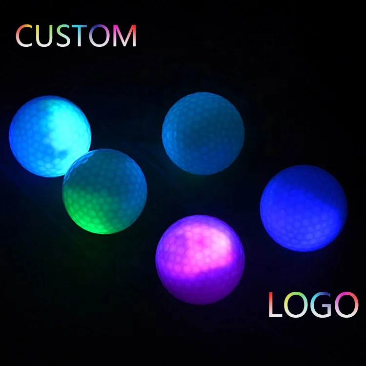 High Quality Golf Ball Led Glow Golf Driving Range Balls Outdoor Night Light Practice Training Golf Balls