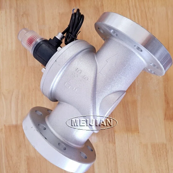 Industry/gas station/restaurant/commercial area flange DN65 gas solenoid valve for fire fighting alarm system 24V/220V