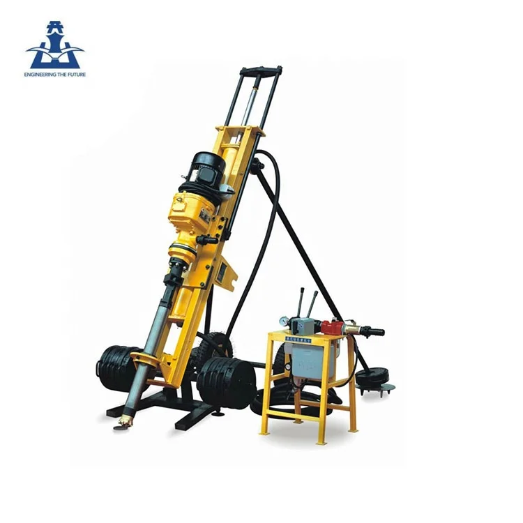 
Hot selling mining hydraulic DTH hammer blast hole portable rock drilling rig 