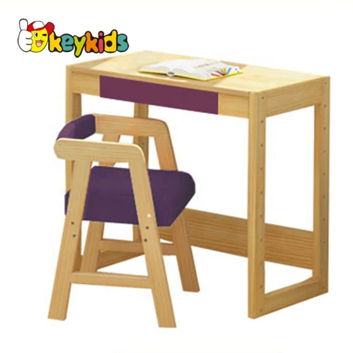 kids study table chair set, kids writing table and chair, school wooden table and chair for kids W08G157A
