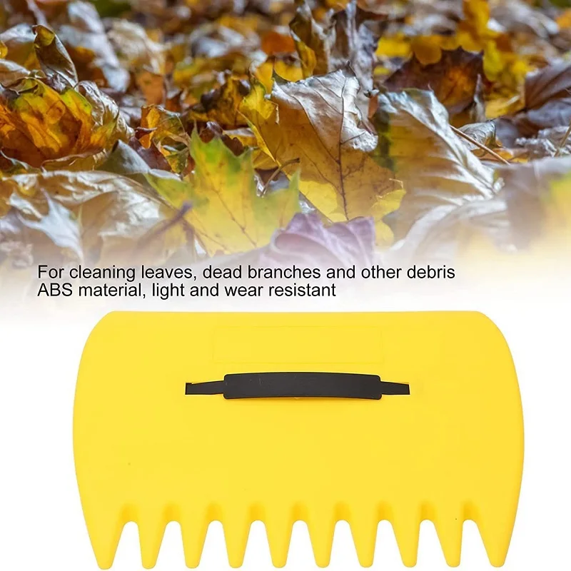 Outdoor Fallen Leaves Clip Handheld Collecting Rake Garden Tools Gardening Plastic Rake