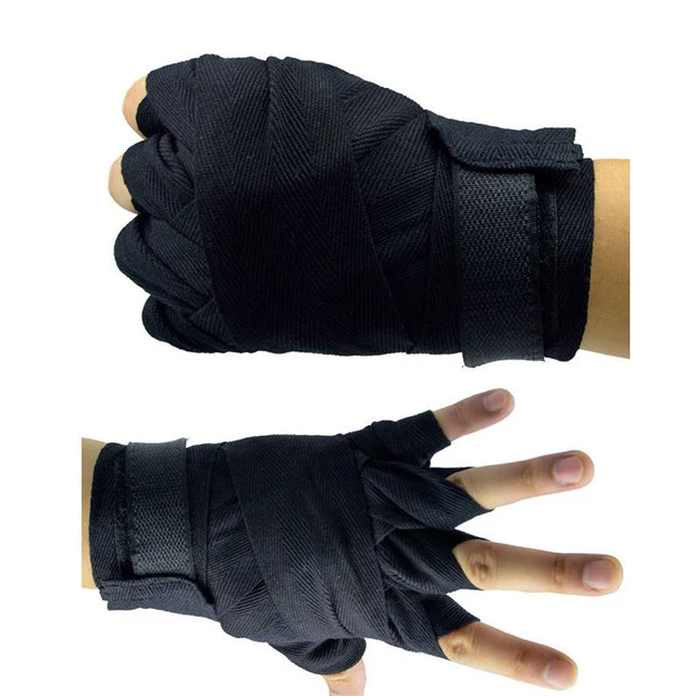 Jstar Unisex Gym Boxing Wrist Wraps Breathable Cotton Plastic Bandages Hand Wraps Customizable Logo Printed Model Number Knee