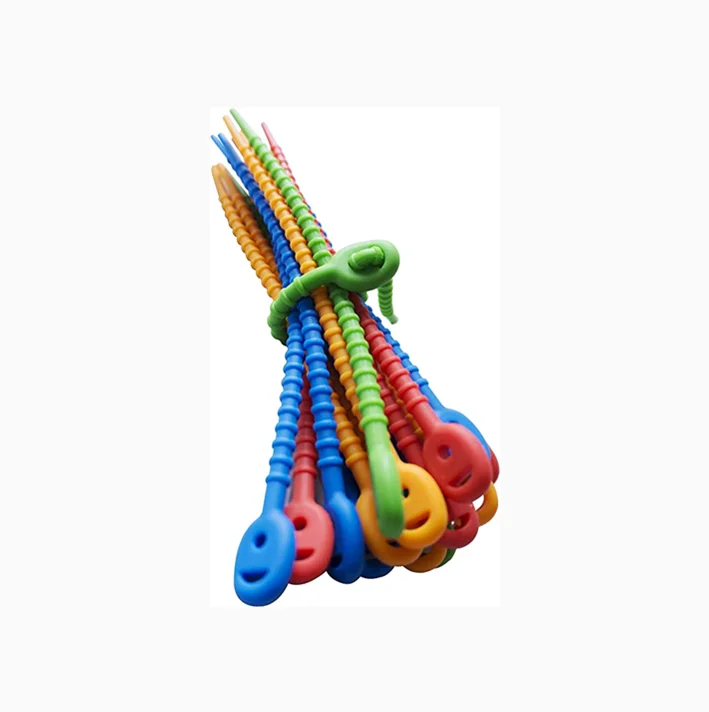 YDS Custom Multi Purpose Silicone Zip Ties Reusable Zip Ties Releasable Zip Ties in Multi Color