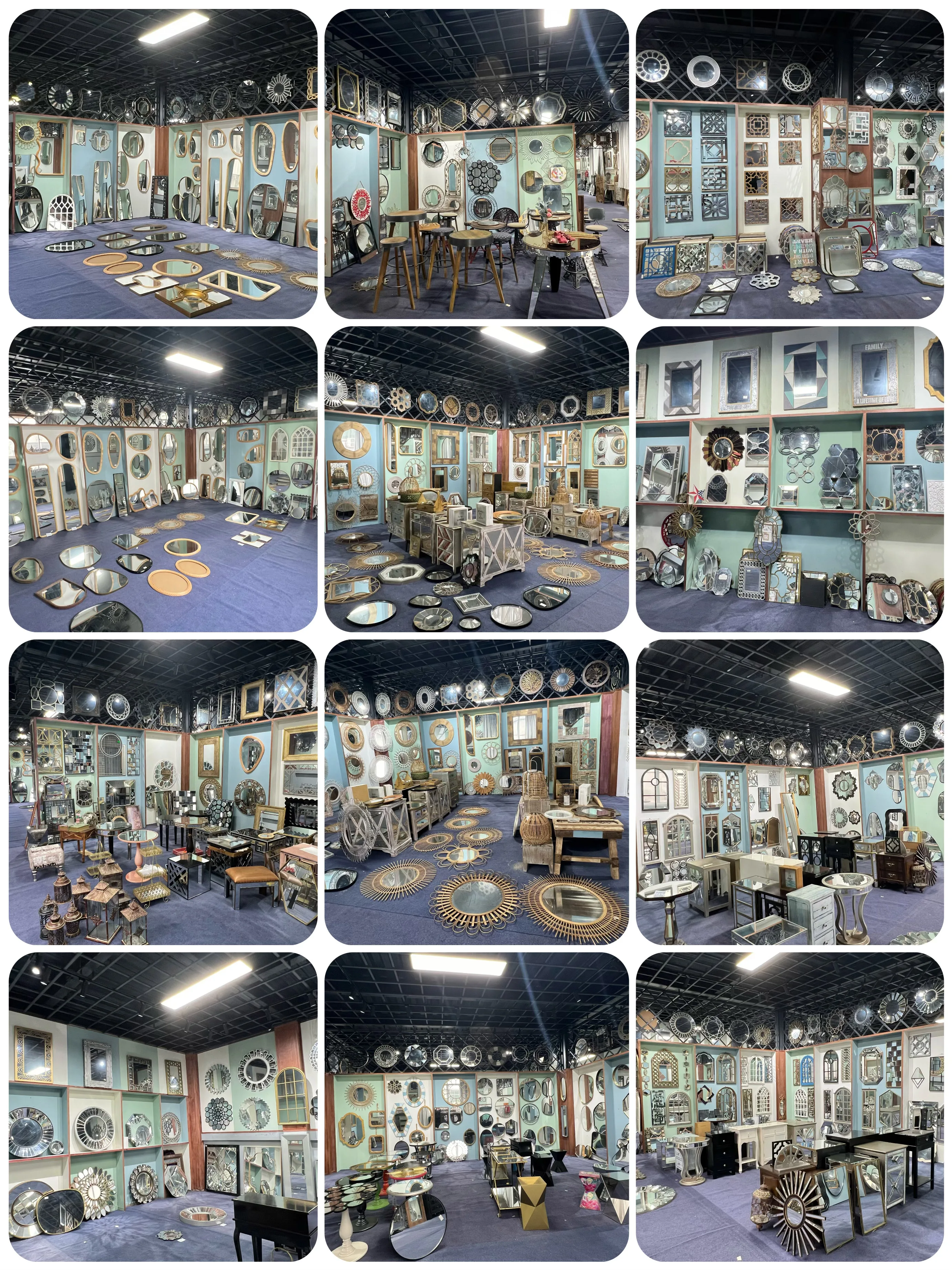 71cm large iron Modern creative home furniture decorative wall mirrors wall hanging round gold mirror for living room FOR SALE
