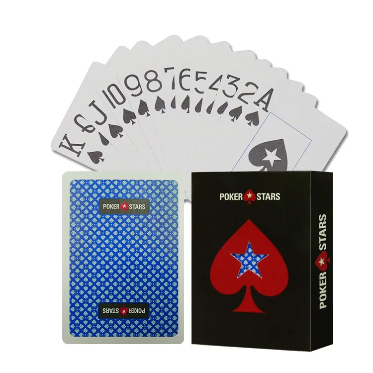 
Customized LOGO Printing Plastic Poker Card Playing Cards with Chip 