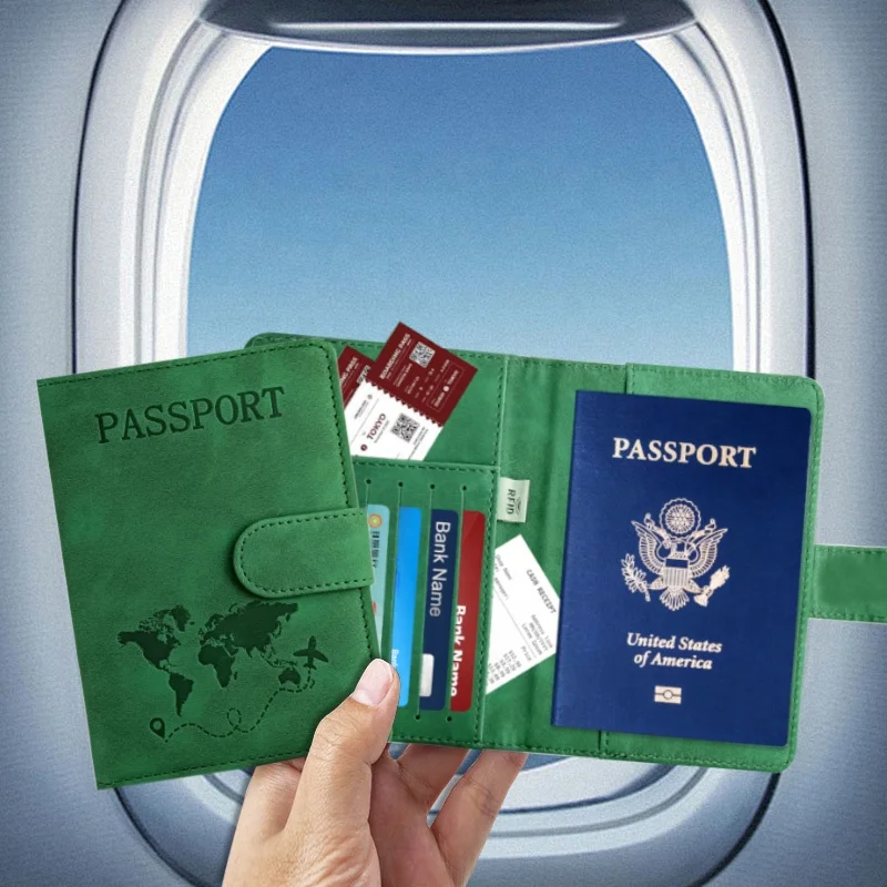 Обложка для паспорта RFID высококачественный кожаный чехол