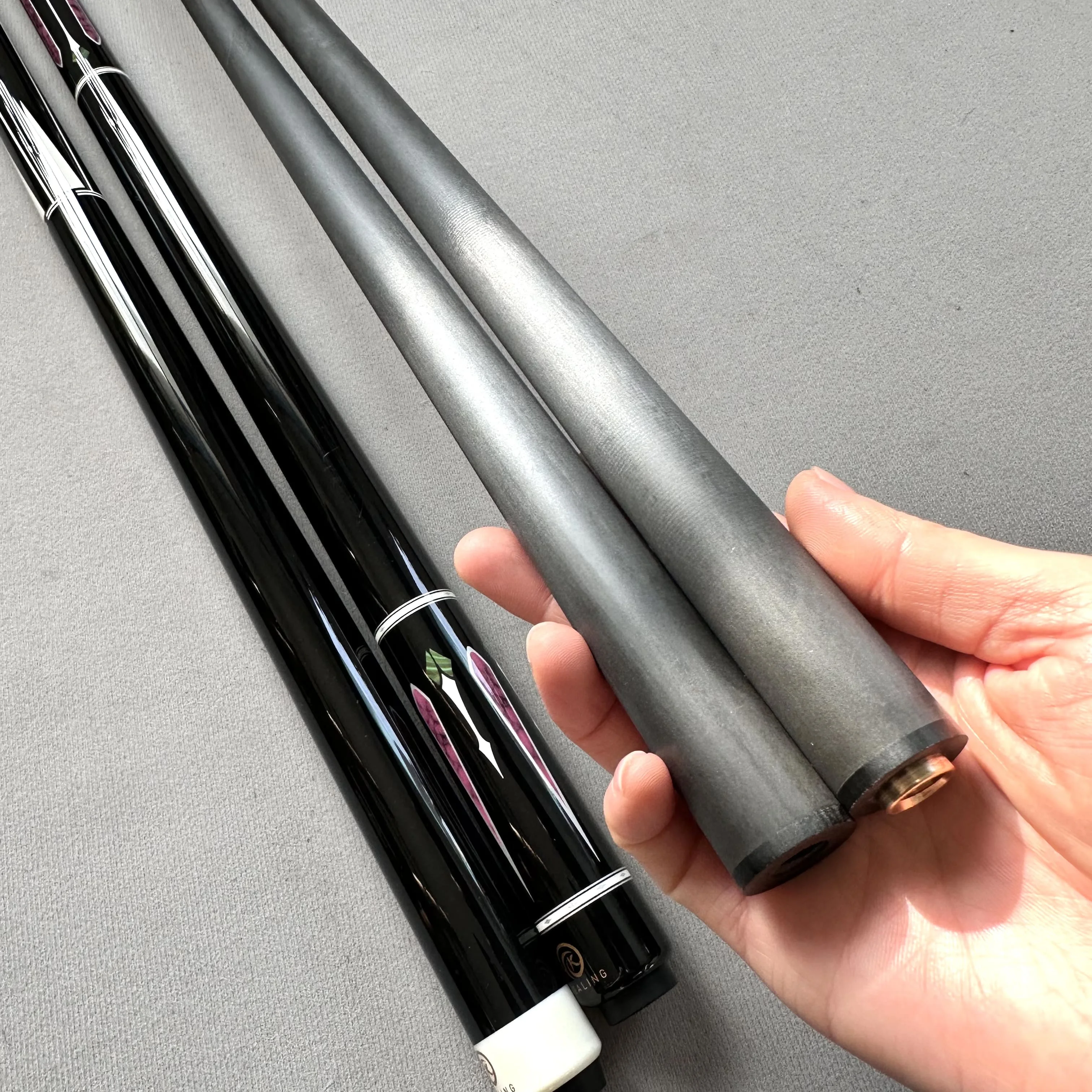 lightweight good straightness carbon cue shaft taco de billar fibra de carbono snooker billiard carbon pool cue shaft