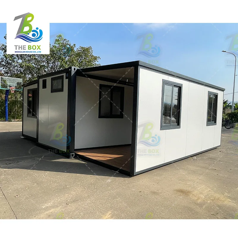 High Quality Prefab 20 40 Foot Foldable Shelter Homes Container House Customized For Villa
