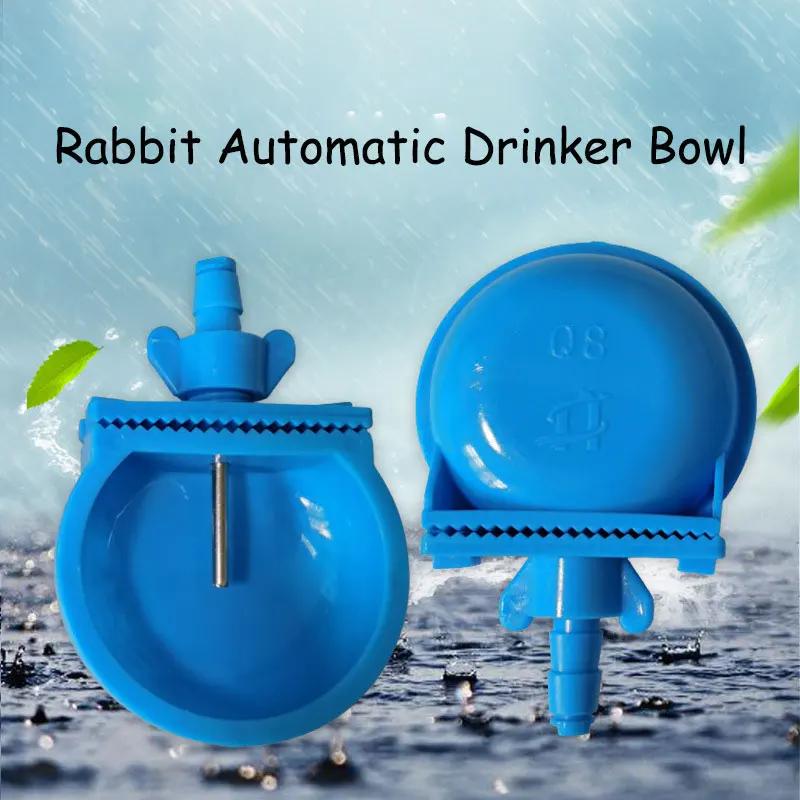 Rabbit Automatic Drinker Water Feeder Fix Bowl Nipple Stainless Steel Equipment