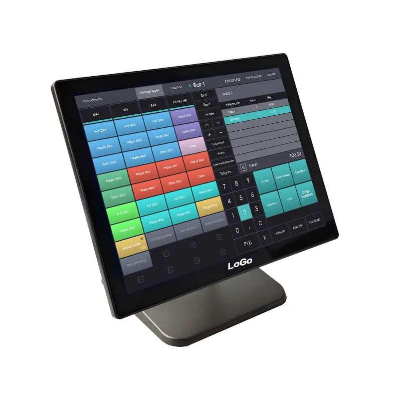 point of sale computer full Commercial cash register with scanner cash box printer