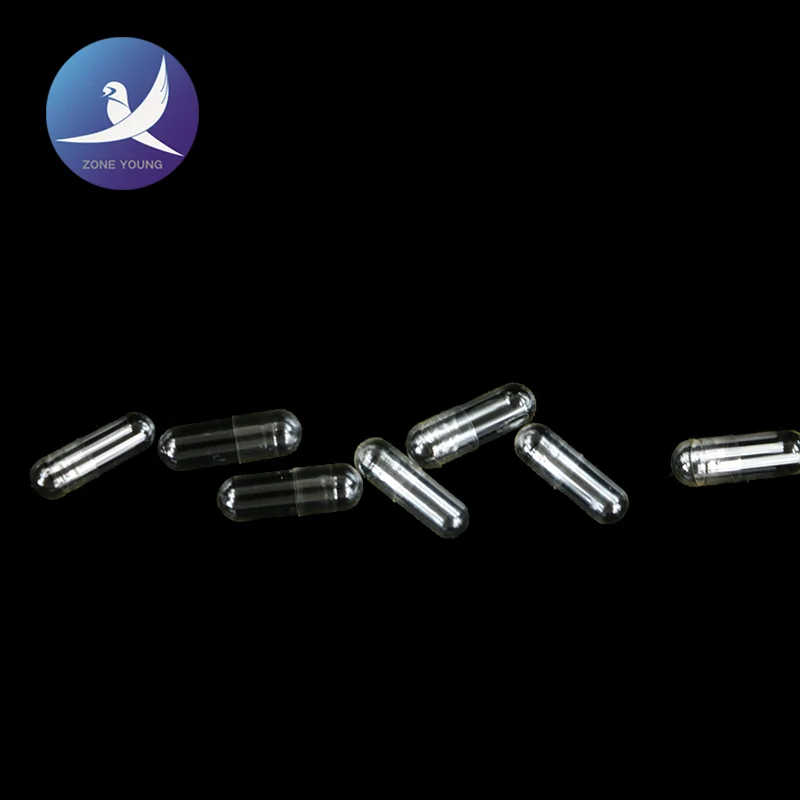 
size #0 empty transparent hard HPMC vegetable capsule 