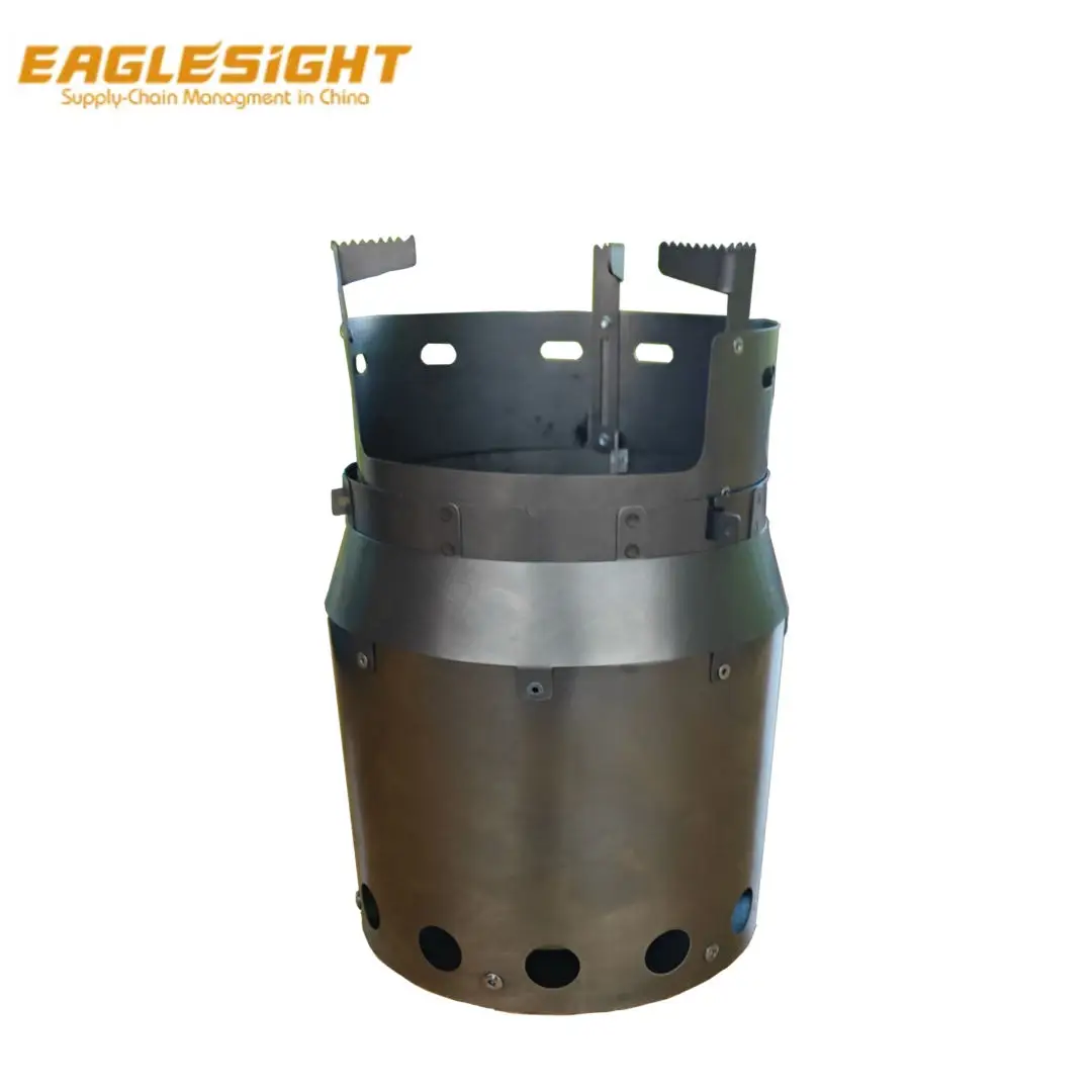 Second burner camping stove ultralight portable round stainless steel Titanium material suitable for camping Outdoor barbecue