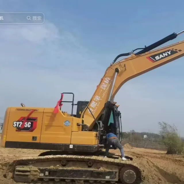 SY215C 22 ton second hand construction crawler excavator for SANY