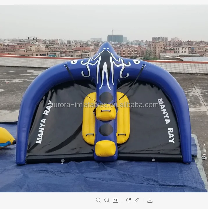 Хит продаж, Высококачественная надувная морская Банановая боа для водных видов спорта, надувная летающая рыба