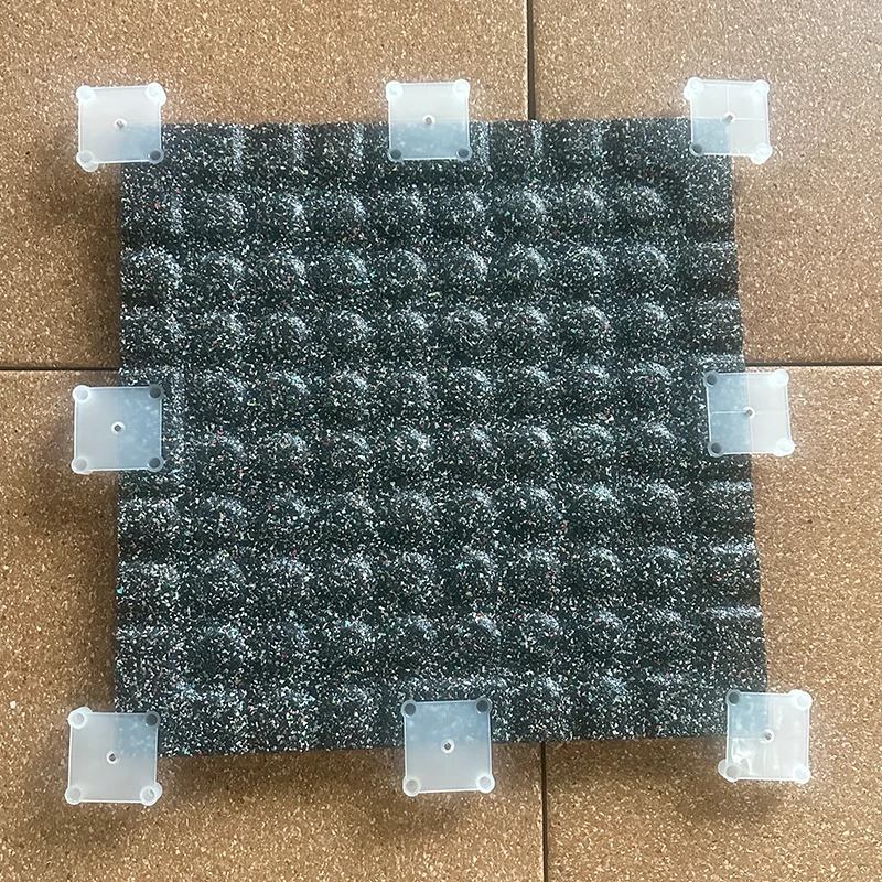 Factory high density protective training rubber flooring mat non Smell gym rubber tile anti-slip sports mat for gym accessories
