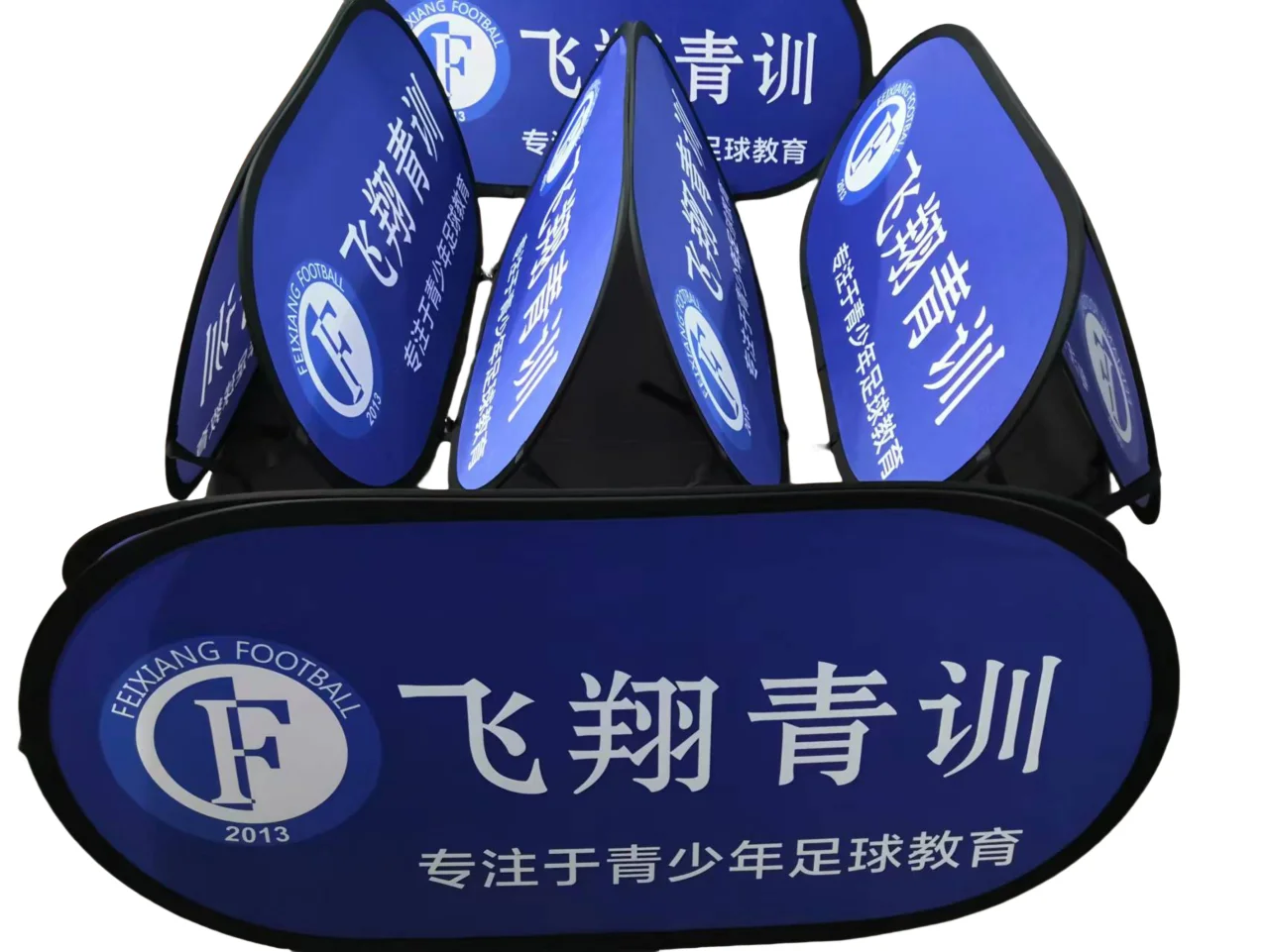 Factory Price Flex Collapsible Pop-Up Stand Flex Portable Pop Up A Frame Banner For Golf Sport  Exhibition With Bag Banners
