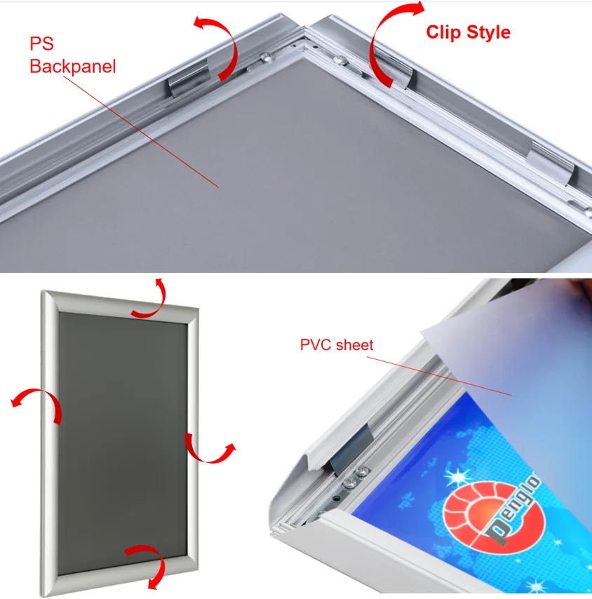 Aluminum Snap Poster Frame 60x90cm, Snap Picture Frame, Snap Frames Designs