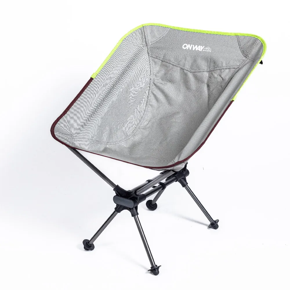 Onwaysports Strong Outdoor Camping Moon Chair Middle 7075 Aluminum Frame 900D Pu Polyester Fabric