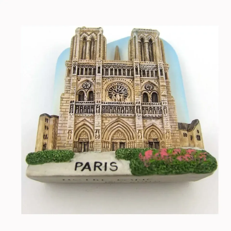 Resin Custom Made Souvenir Fridge Magnets From Around The World 3D Paris Magnet