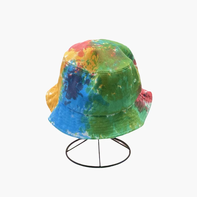 Designer Tie Dye Bucket Hat Unisex High Quality Cotton Fisherman Hat For Women