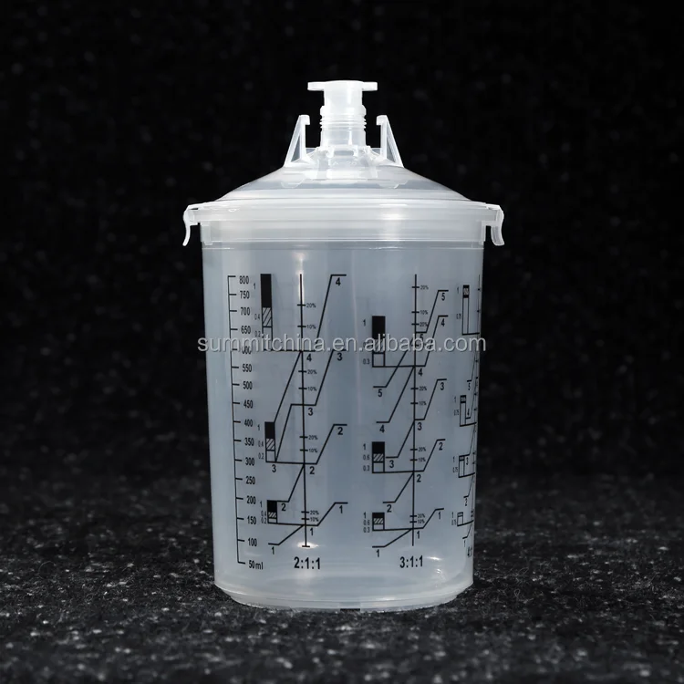 Spray Gun Pneumatic Tool Taiwan Hvlp 1.3 Nozzle Gravity Airbrush Pot Pp Plastic Low Pressure Spray Paint Cup