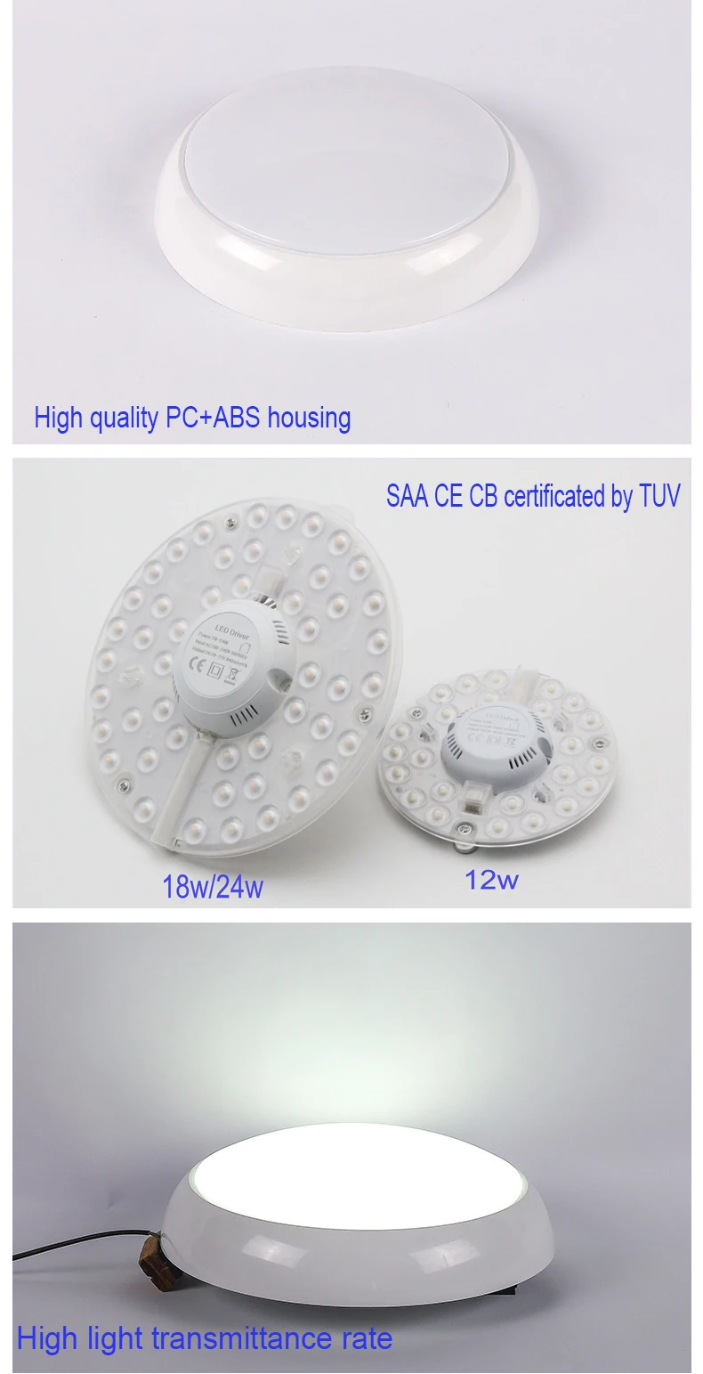 SAA CB CE TUV  3years Warranty CB 6000  IP65 bathroom led light fixture Round led light lamp Waterproof LED ceiling  Light