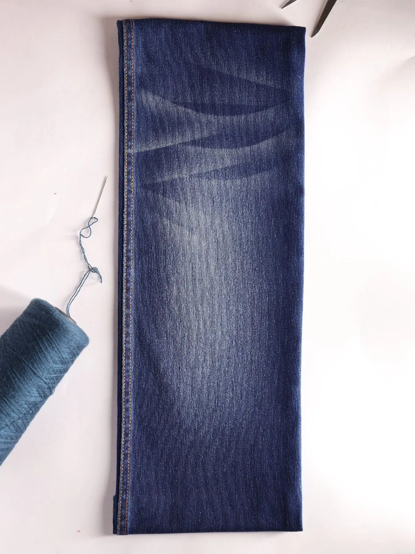 Best Seller Denim 57inch 60 Cotton 30 Poly 10 Spandex Knitted Fabric for Bottoms Tshirts Jackets Leggings Wholesale Manufacture