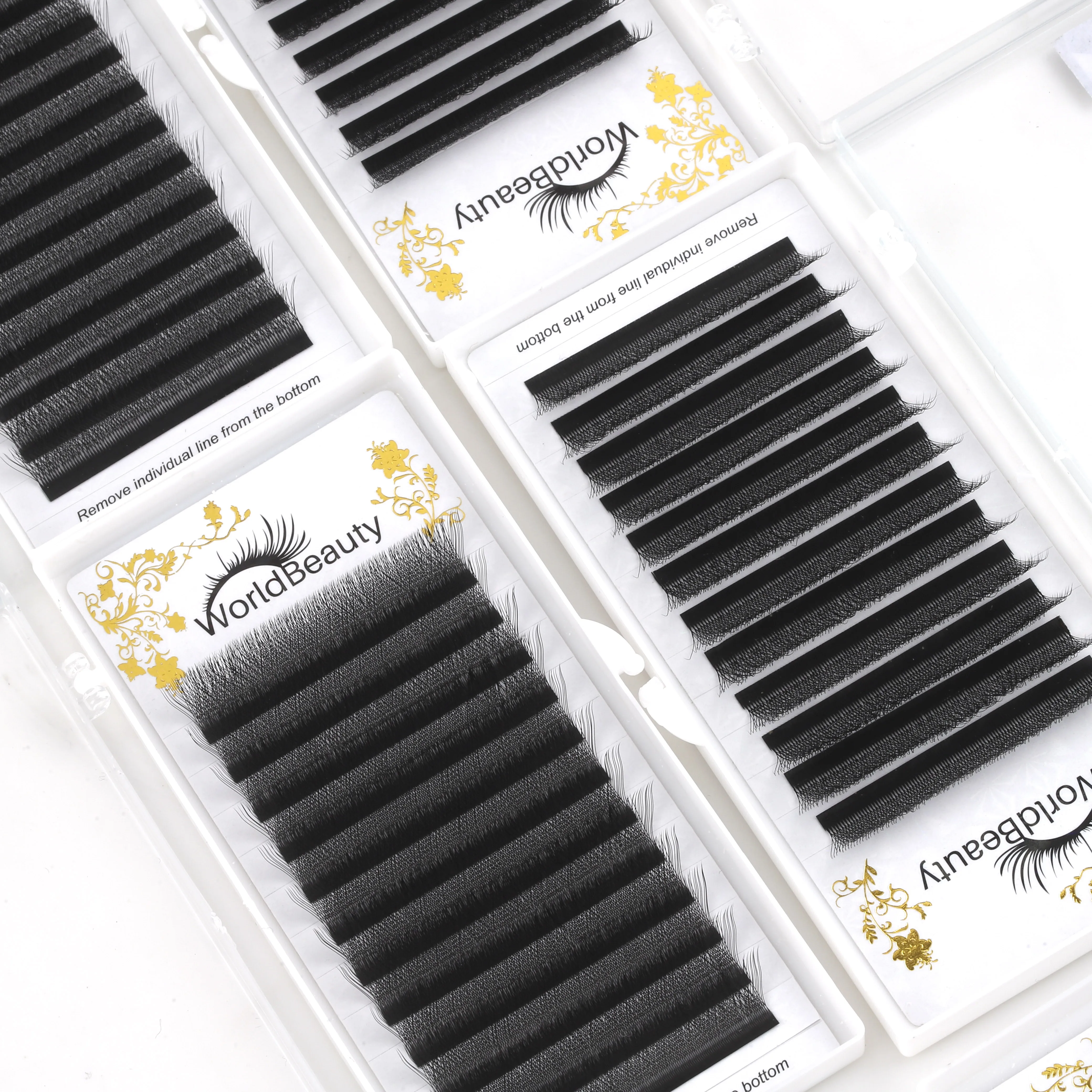 Worldbeauty Korean Pbt Fiber Wholesale W V shape yy Volume Eyelash Extension Supplier Products yy shape eye lashes extensions