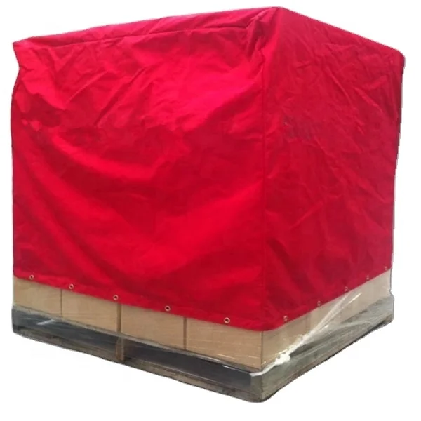 hot sale Reusable 100% Waterproof PVC Tarpaulin Pallet Cover Bag, Plastic Vinyl Pallet Cover Tarp Manufacturer