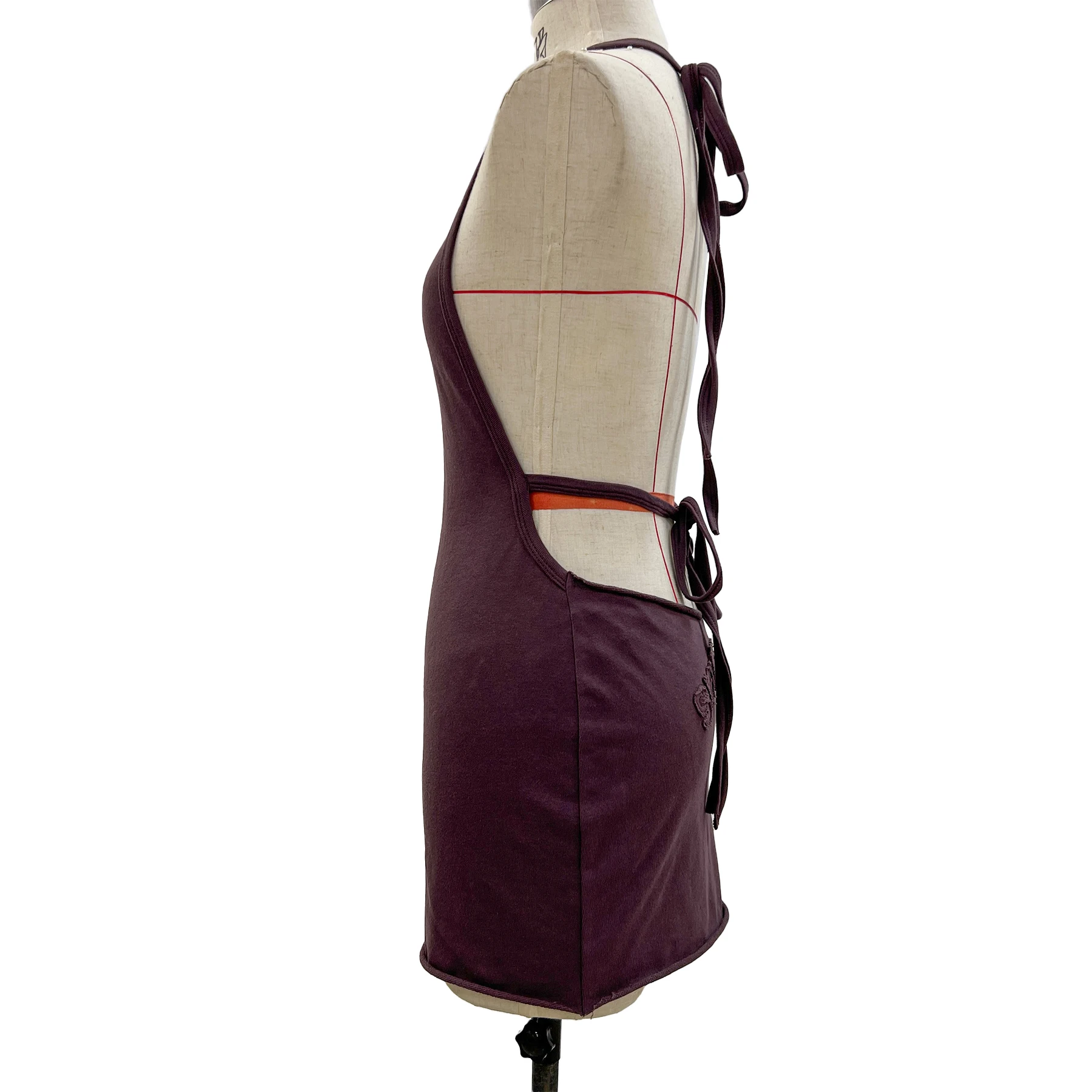 2023 custom designer fashion clothes women casual lady backless knitted cotton summer sexy club party bodycon mini dresses women